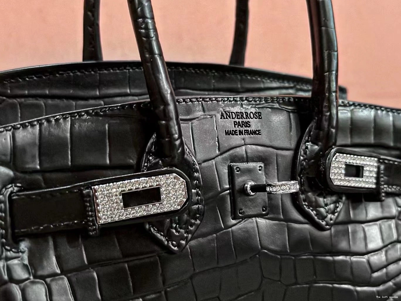 FLOWER BAG VASE BLACK BIRKIN 0815